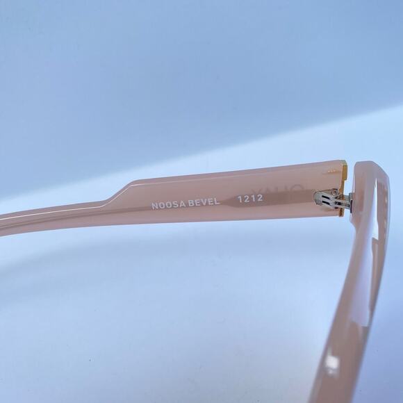 Quay Australia Noosa Bevel Milky Blush/Brown Cat Eye Sunglasses